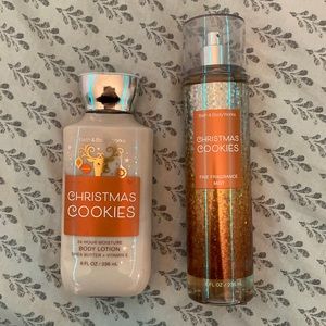 Bath and body works Christmas cookies perfume and lotion✨🍪